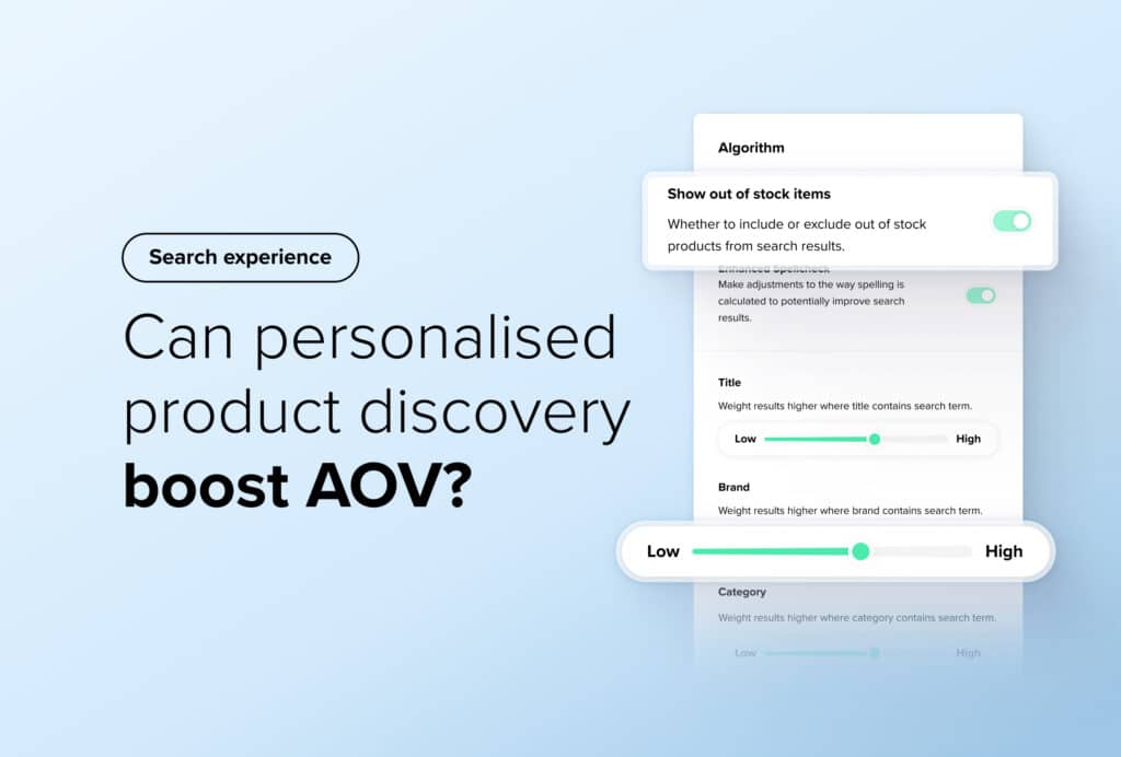 can personalised product discovery boost AOV