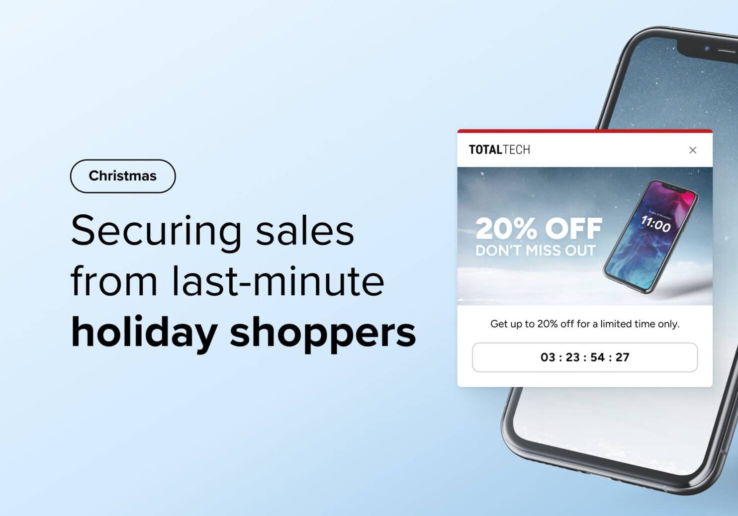 Securing sales from last-minute holiday shoppers